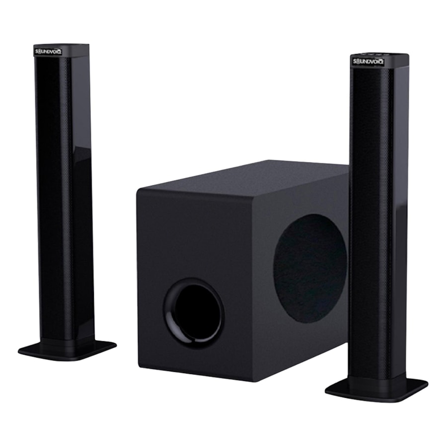 Soundbar Soundvoice SM2126 2.1 com Subwoofer 80 W Preta  Soundbar Soundvoice SM2126 2.1 com Subwoofer 80 W Preta