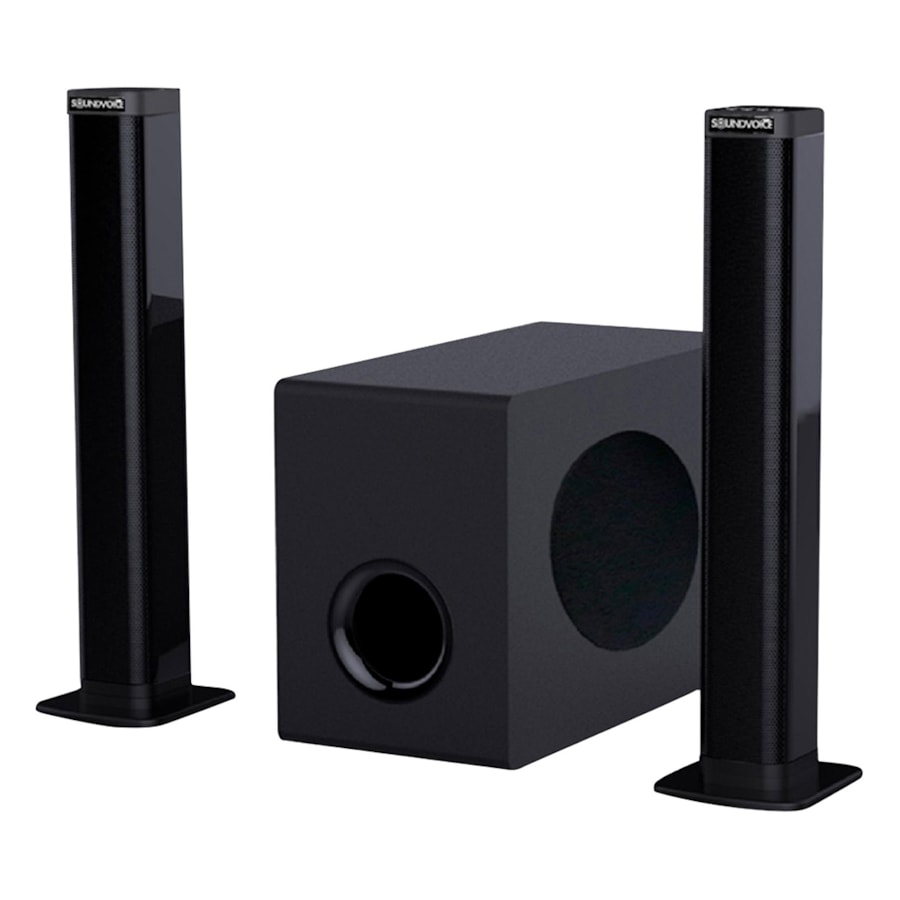 Soundbar Soundvoice SM2126 2.1 com Subwoofer 80 W Preta 