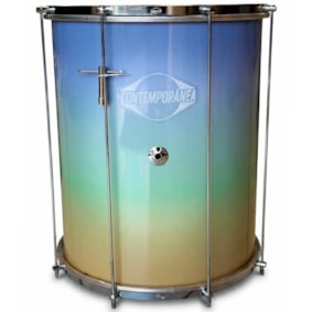 Surdo Contemporânea 161CLBSCR Brisa Suave Alumínio Pele Animal 18 Polegads