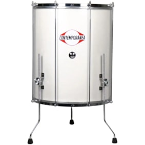 Surdo Contemporânea 166C Light Madeira Branco  18x55 C/ Tripé