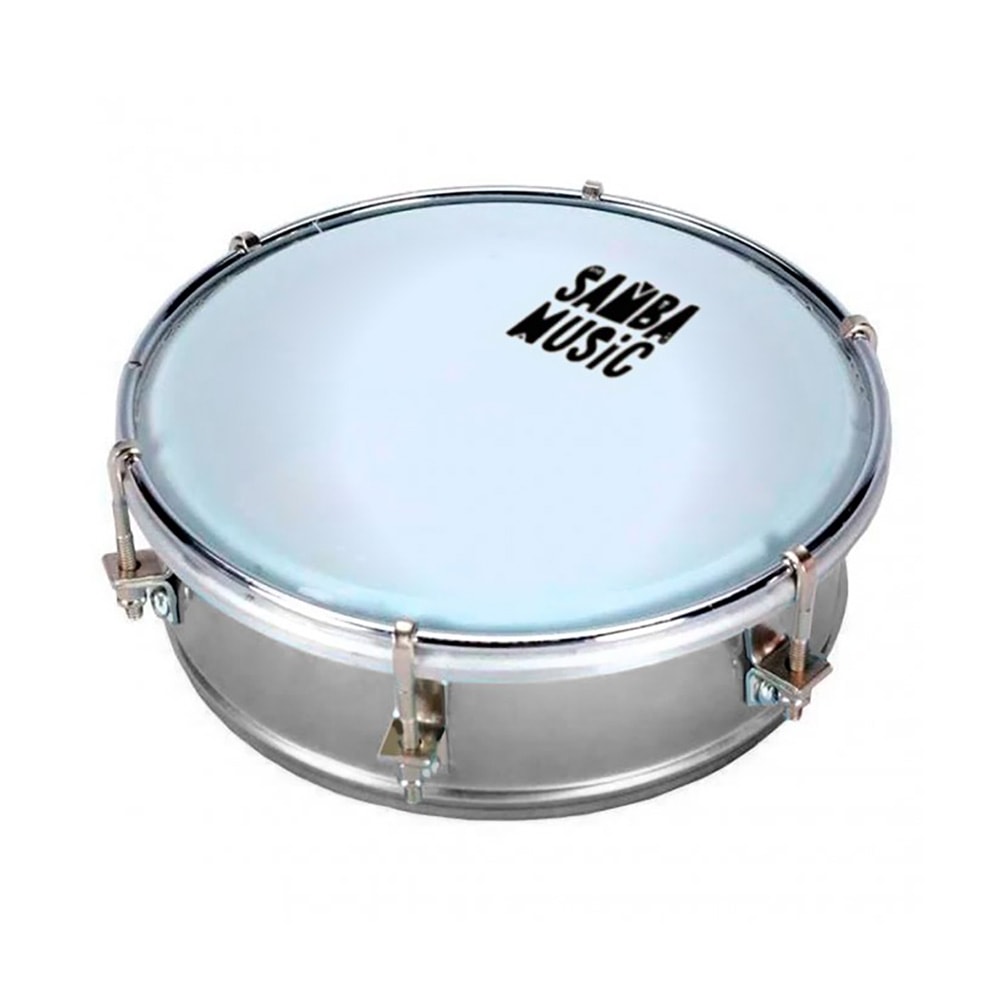 Tamborim PHX Samba Music TBA55 Aluminio Pele Leitosa 6 Polegadas