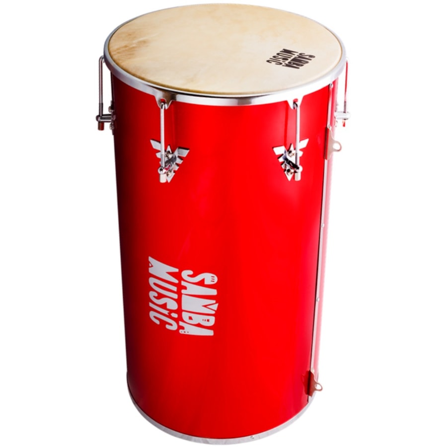 Tantan Samba Music 951MA RD de 70x14 Vermelho C/ Pele de Couro Tantan Samba Music 951MA RD de 70x14 Vermelho C/ Pele de Couro