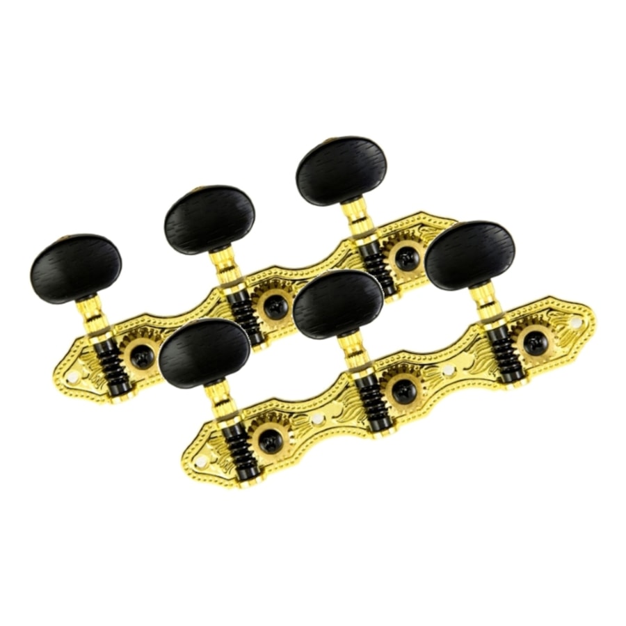 Tarraxas de Violão Strinberg CM33GD Luxo de Pino Grosso Douradas Tarraxas de Violão Strinberg CM33GD Luxo de Pino Grosso Douradas