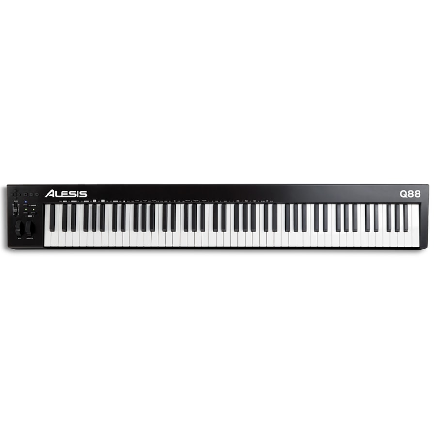Teclado Alesis Q88 MKII Controlador de 88 Teclas - 2ª Geração Teclado Alesis Q88 MKII Controlador de 88 Teclas - 2ª Geração