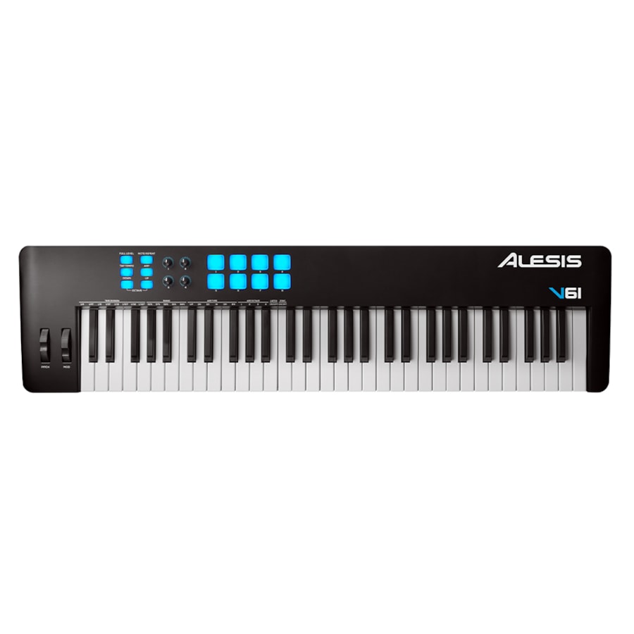 Teclado Alesis V61 MKII Controlador de 61 Teclas - 2ª Geração