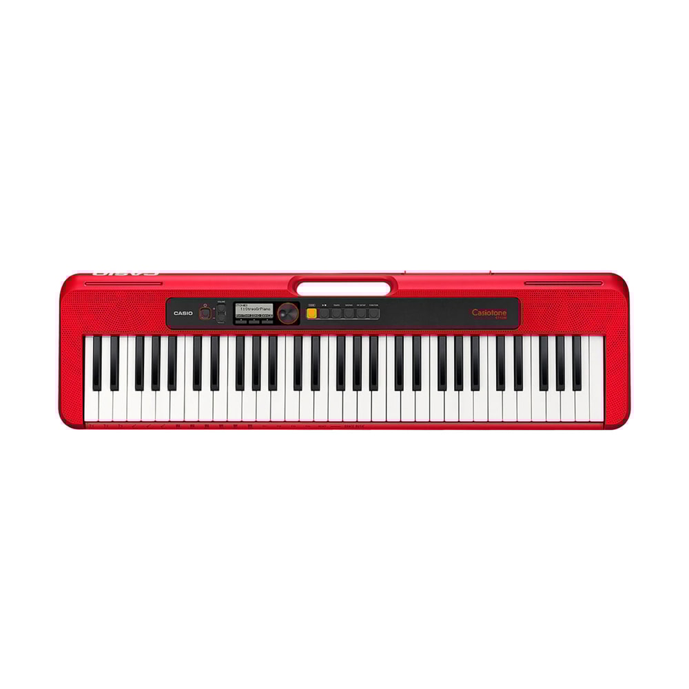 Teclado Casio CTS200 RD Linha Casiotone de 61 Teclas Vermelho C/ Fonte