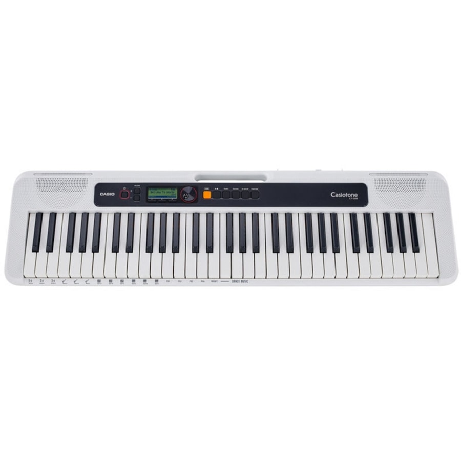 Teclado Casio CTS200 WE Linha Casiotone de 61 Teclas Branco C/ Fonte Teclado Casio CTS200 WE Linha Casiotone de 61 Teclas Branco C/ Fonte