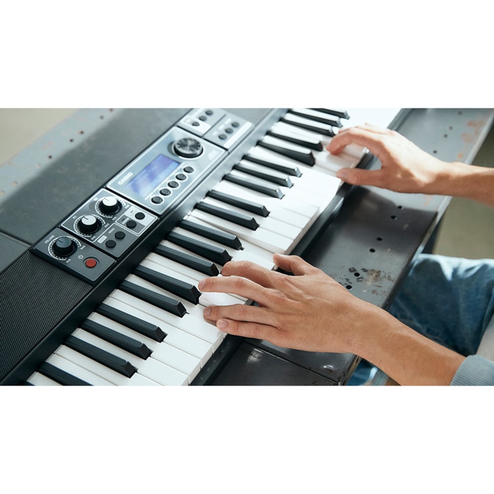 Teclado casio cts500 bk linha casiotone de 61 teclas preto akustica