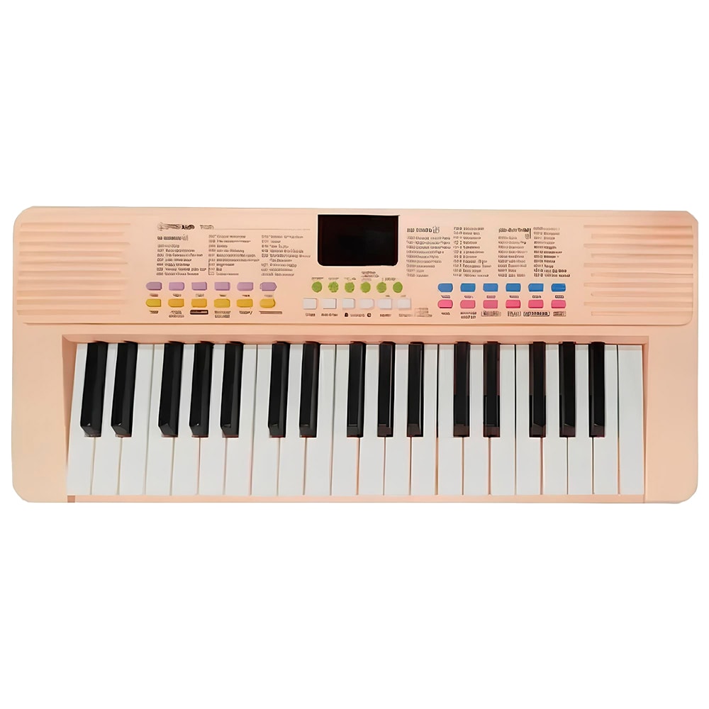 Teclado Infantil Spring Kids TCI37 Rosa Portátil 37 Teclas Com Microfone
