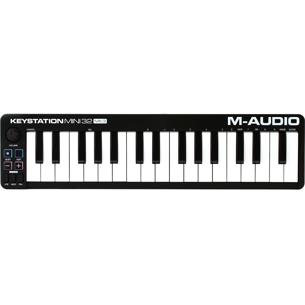 Teclado M-Audio Keystation Mini 32 MK3 Keystation MK3 Series Controlador de 32 Teclas Preto