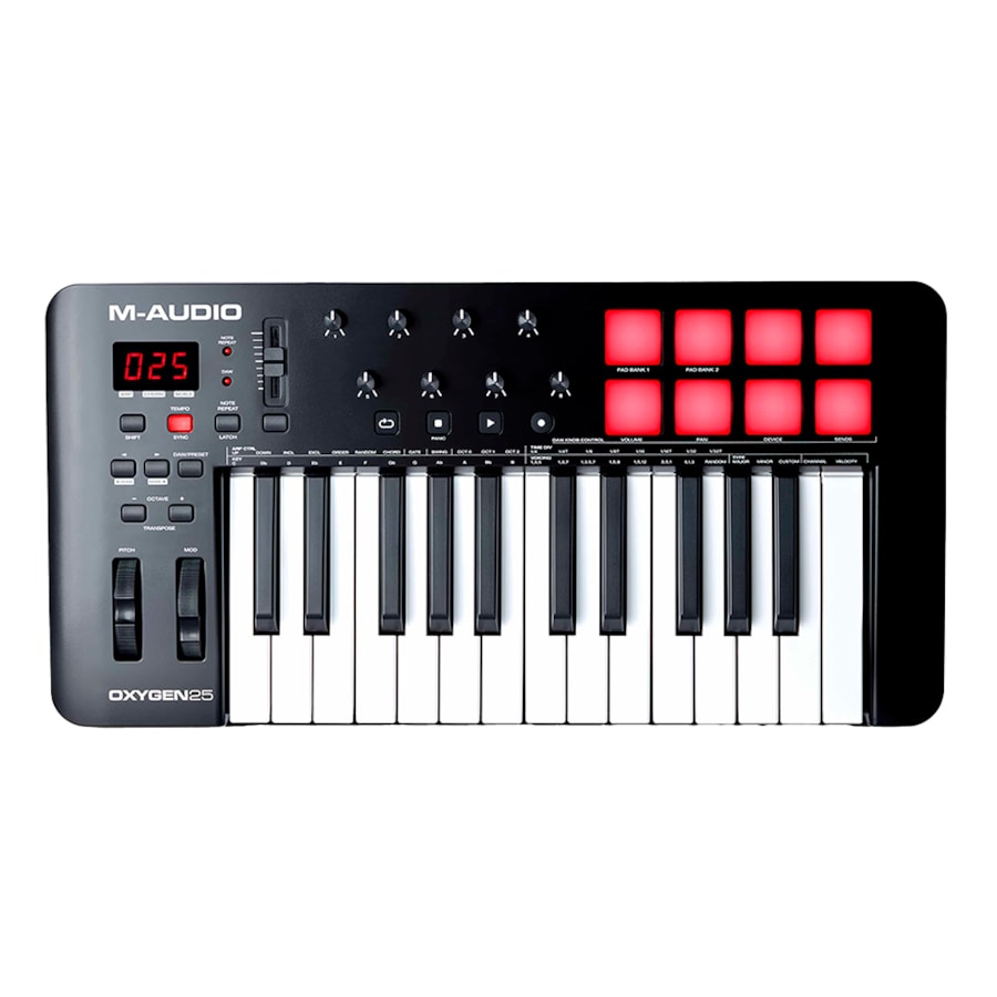 Teclado M-Audio Oxygen 25V Controlador De 25 Teclas USB Teclado M-Audio Oxygen 25V Controlador De 25 Teclas USB