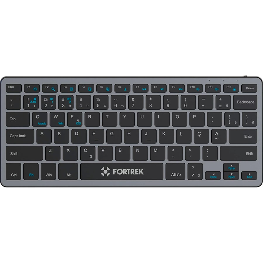 Teclado Office Fortrek KB11 BK Compact C/ Bluetooth Teclado Office Fortrek KB11 BK Compact C/ Bluetooth