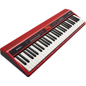 Teclado Roland GO:KEYS GO-61K para Criação Musical Vermelho