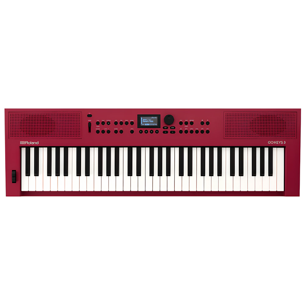 Teclado Roland GO KEYS3 RD Vermelho Sintetizador 61 Teclas C/ Fonte