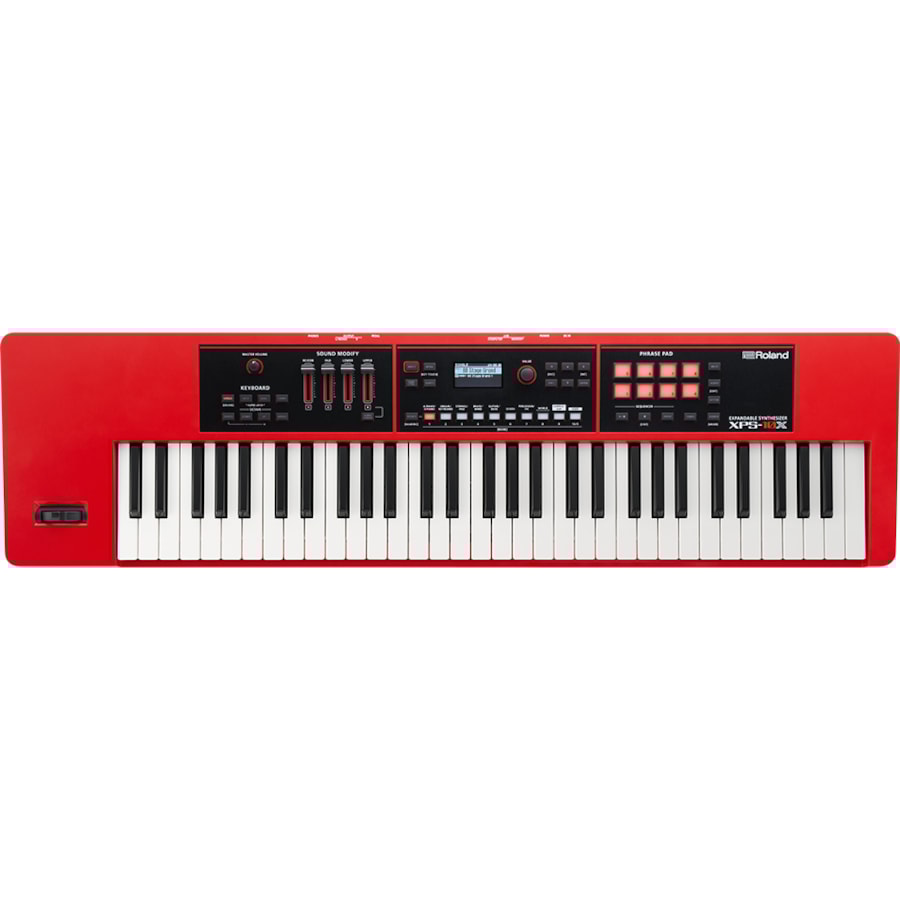 Teclado Roland XPS10X RD Sintetizador Vermelho Teclado Roland XPS10X RD Sintetizador Vermelho