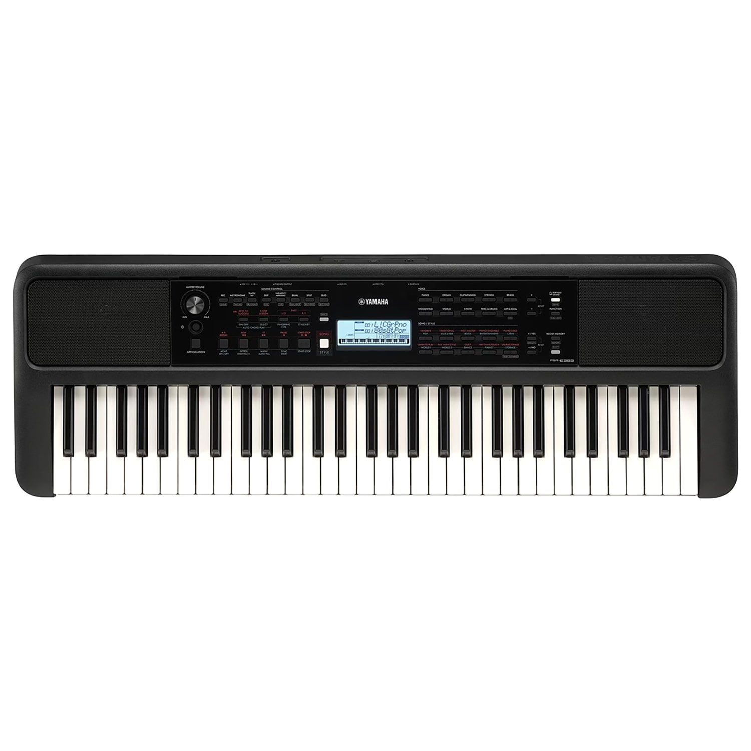 Teclado Yamaha PSR-E373 de 61 Teclas c/ Fonte - Akustica Musical