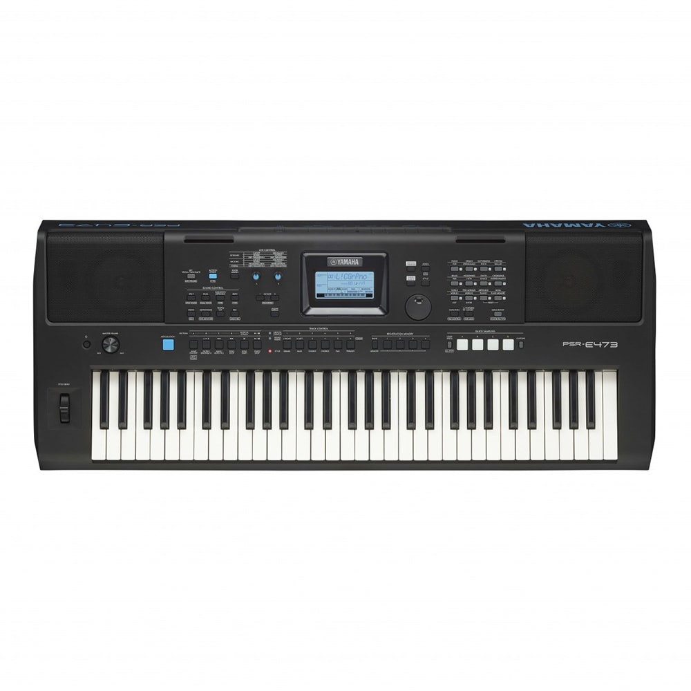 Teclado Yamaha PSR-E473 Arranjador de 61 Teclas Preto C/ Fonte