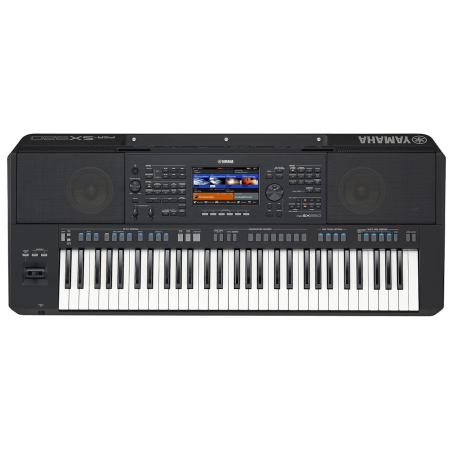 Teclado Yamaha PSR-SX920 Workstation de 61 Teclas Preto c/ Fonte   Teclado Yamaha PSR-SX920 Workstation de 61 Teclas Preto c/ Fonte