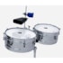 Timbales D One DPT600 13" e 14" Aço Inox C/ Cowbell, Block e Suporte