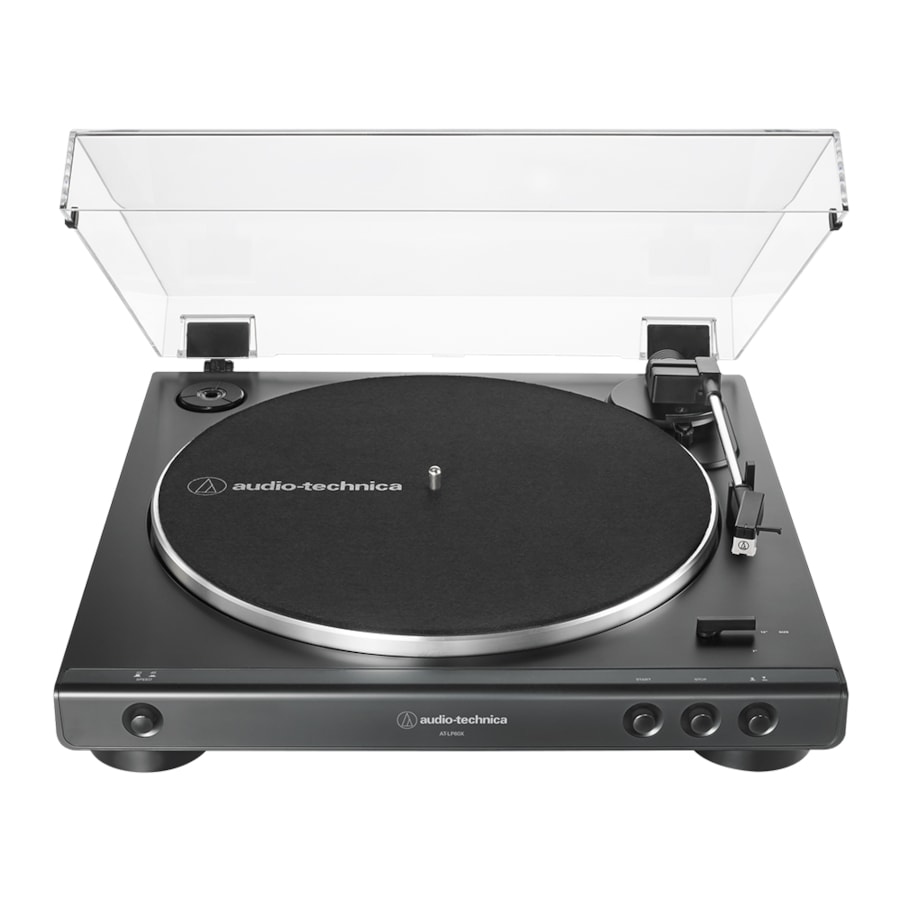 Toca-discos Audio-Technica AT-LP60X BK Preto Toca-discos Audio-Technica AT-LP60X BK Preto