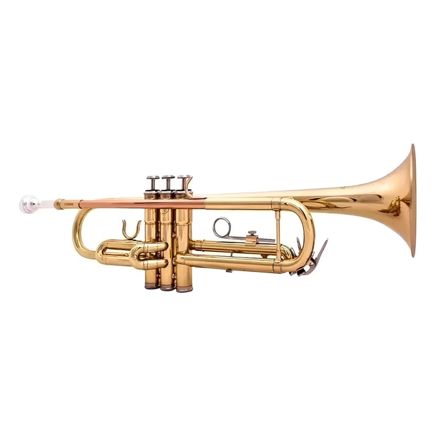 Trompete Benson BPT-1L Bb Laqueado Sí Bemol com Estojo Trompete Benson BPT-1L Bb Laqueado Sí Bemol com Estojo