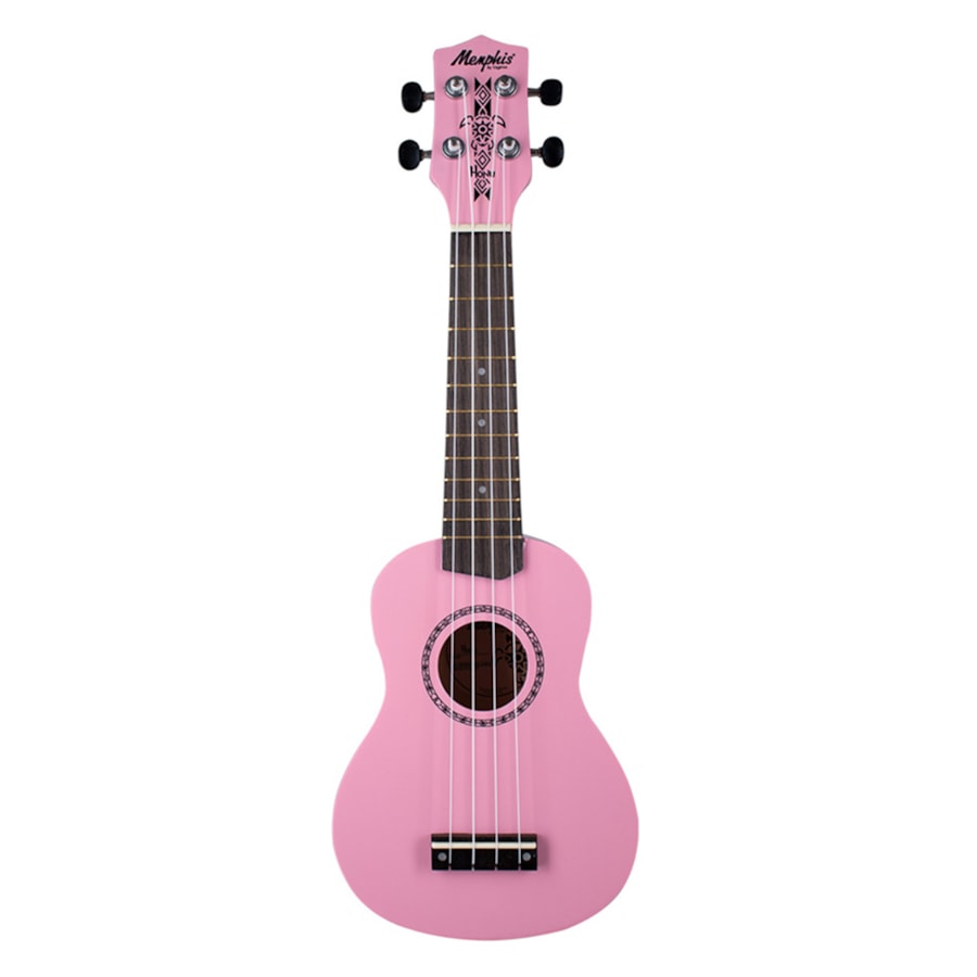 Ukulele Memphis Honu Flamingo Pink Soprano - Infantil Ukulele Memphis Honu Flamingo Pink Soprano - Infantil