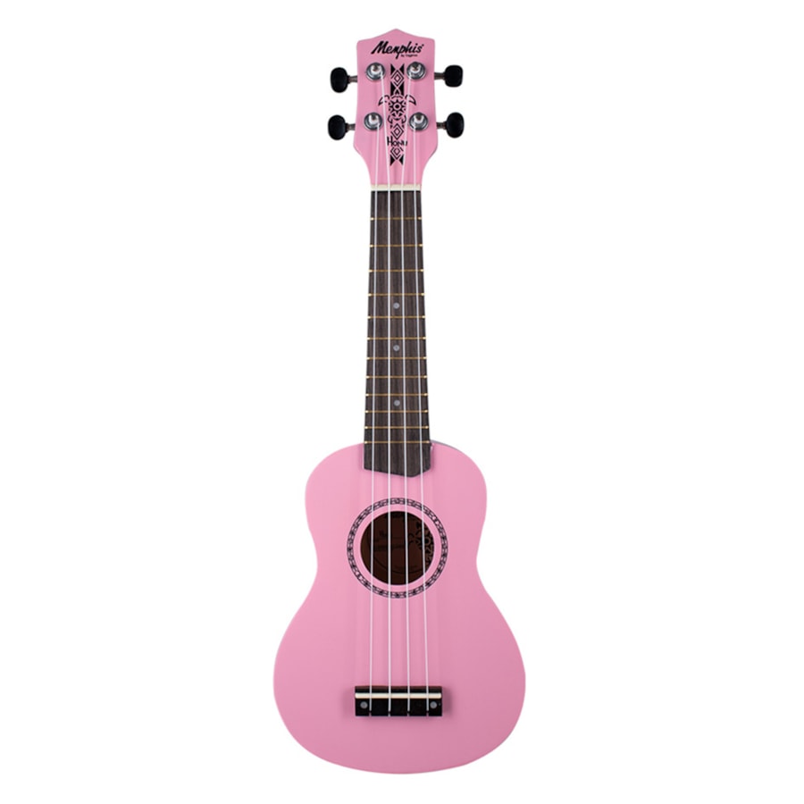 Ukulele Memphis Honu Flamingo Pink Soprano - Infantil