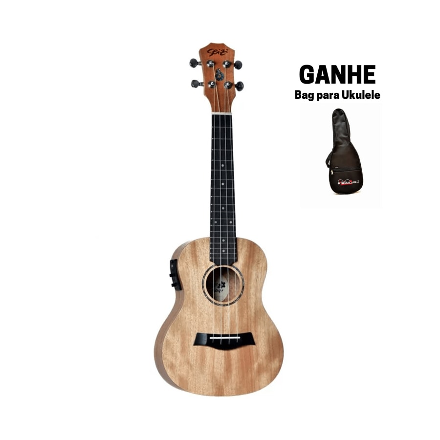 Ukulele Seizi Bali Okume Concerto EletroAcústico Ukulele Seizi Bali Okume Concerto EletroAcústico