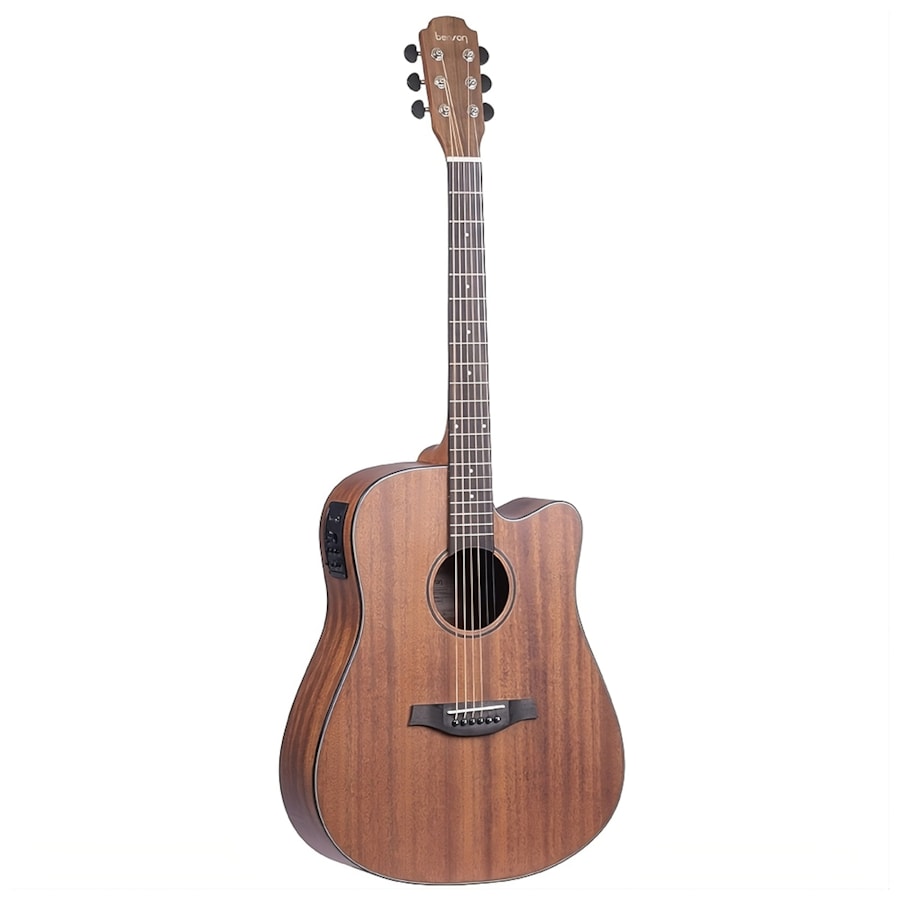 Violão Benson EXD500CE Maho NS Exodus Series Folk de Aço Natural Satin C/ Afinador e Bag Violão Benson EXD500CE Maho NS Exodus Series Folk de Aço Natural Satin C/ Afinador e Bag