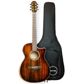 Violão Benson EXF900CE Exodus Series Grand Auditorium Koa Burst Pré Fishman Aço C/ Bag