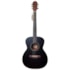 Violão Benson GF100E Black Satin Genesis Series Folk de Aço Fosco C/ Afinador