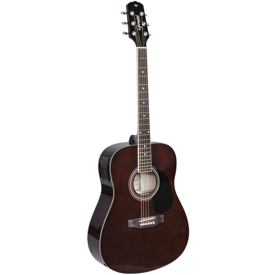 Violão Giannini GD-1 EQ TDW De Aço C/ Afinador Translucent Dark Wine