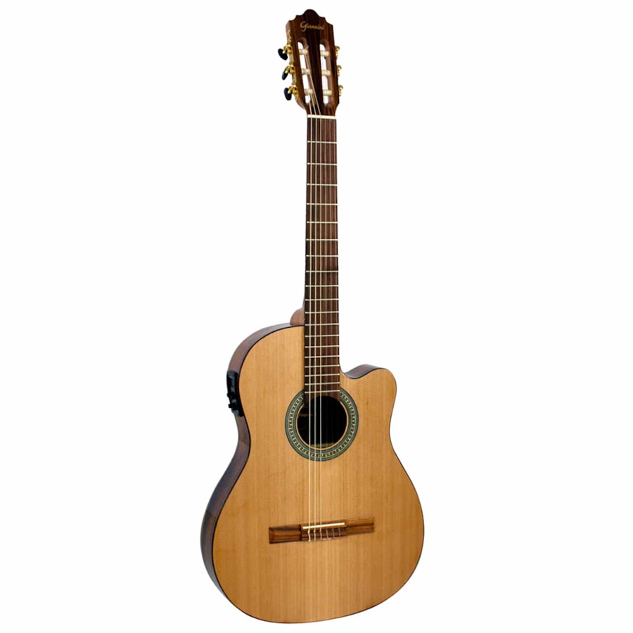 Violão Giannini NFLE N Série Performance Pro Flat de Nylon Natural C/ Tampo Maciço