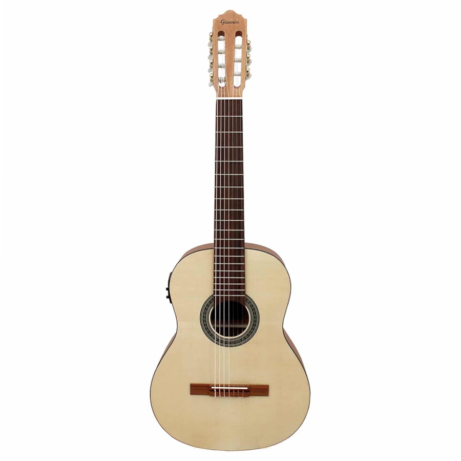 Violão Giannini Nylon Brasil Ibéria M 4/7 EQ NS Eletroacustico 7 Cordas Violão Giannini Nylon Brasil Ibéria M 4/7 EQ NS Eletroacustico 7 Cordas