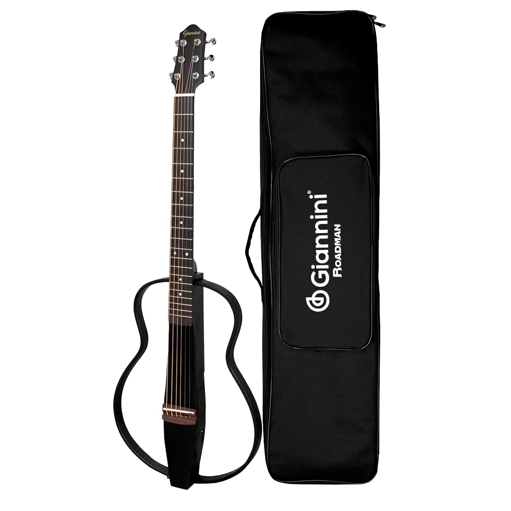 Violão Giannini Roadman GRMS BK Preto Eletroacústico Aço C/ Bag