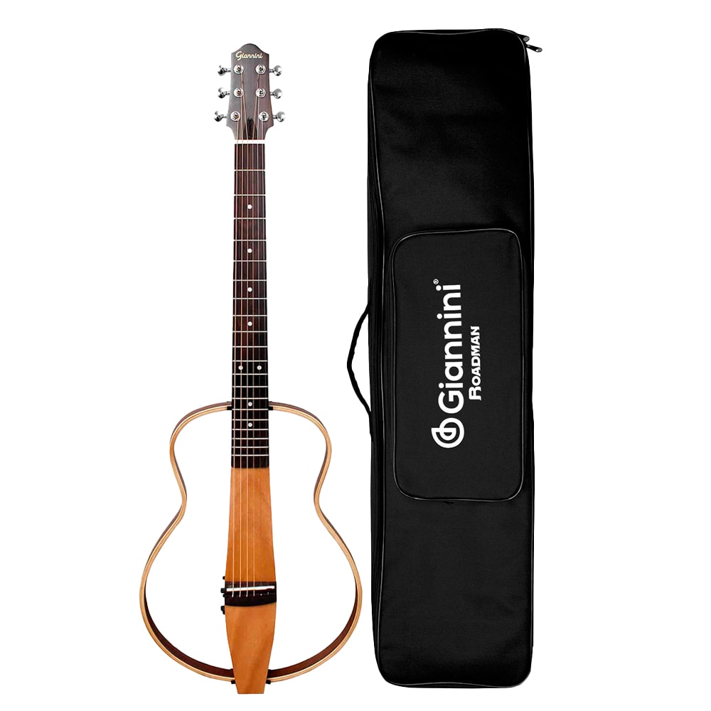 Violão Giannini Roadman GRMS N Natural Eletroacústico Aço C/ Bag