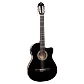 Violão Giannini Start NF-14 CEQ BK De Nylon C/ Afinador Preto