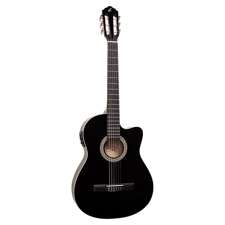 Violão Giannini Start NF-14 CEQ BK De Nylon C/ Afinador Preto