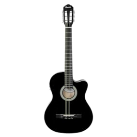 Violão Giannini Start SF-14 CEQ BK De Aço C/ Afinador Preto