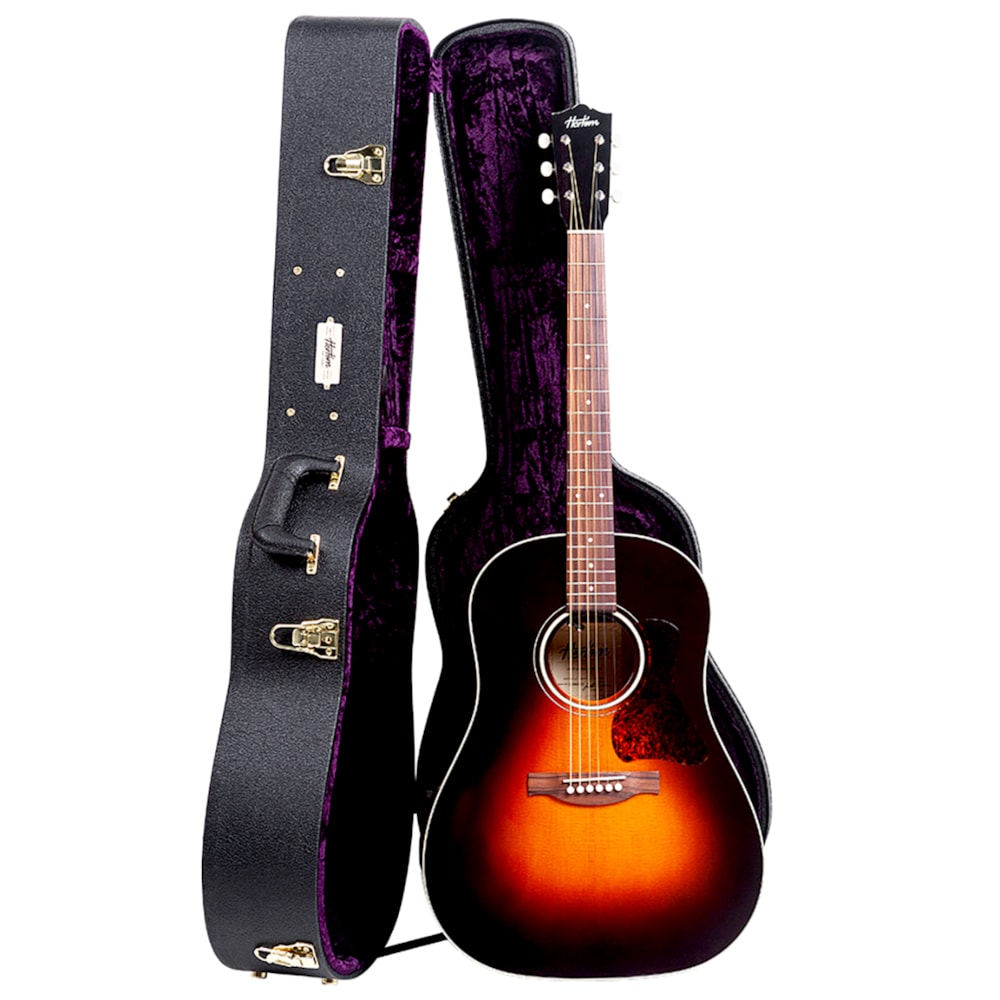 Violão Hertom J45 DLX SB Sunburst Aço C/ Case