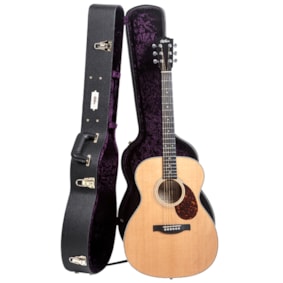 Violão Hertom OM DLX N Aço C/Case Violão Hertom OM DLX N Aço C/Case