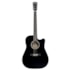 Violão Hertom Stage Dread CE BK Black Eletroacústico Aço C/ Bag