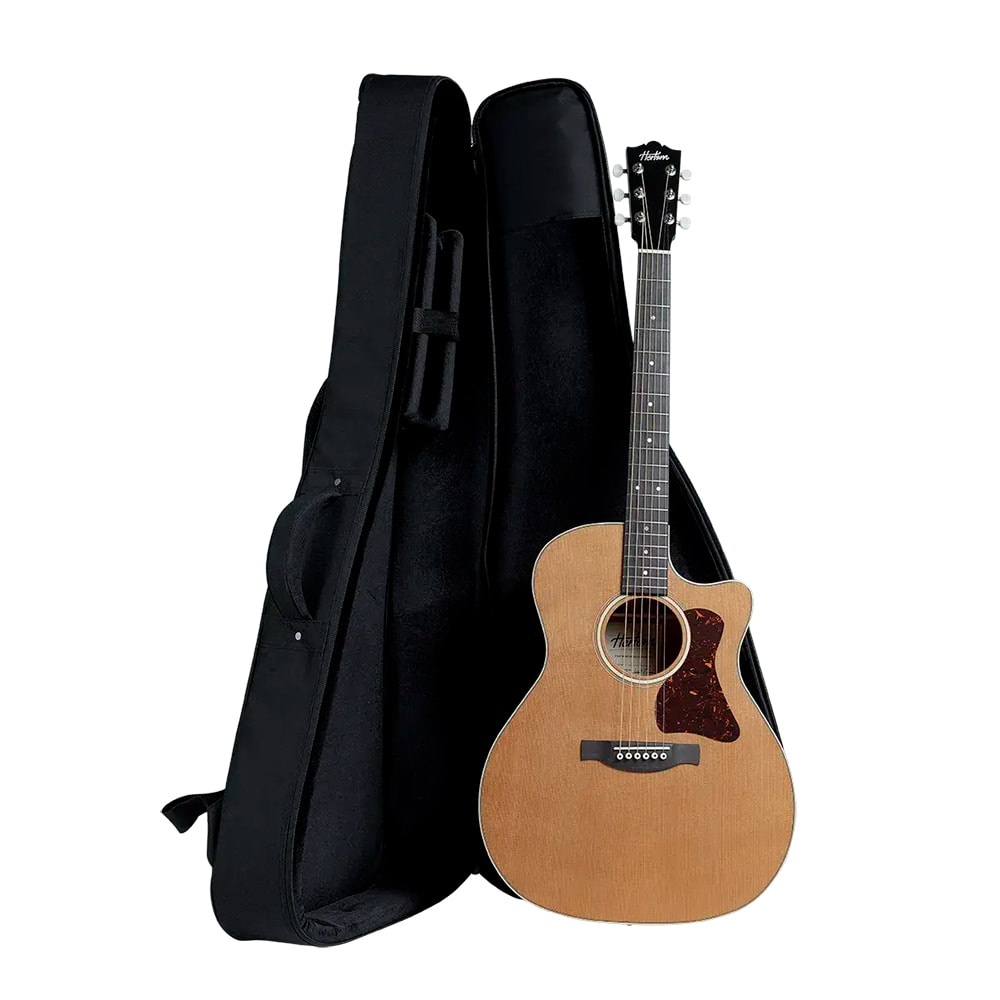 Violão Hertom Stage Grand Auditorium CE RC N Natural Eletroacustico Aço C/ Bag