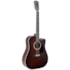 Violão Hertom Stege Dread CE MHB Mahogany Satin Eletroacústico Aço C/ Bag