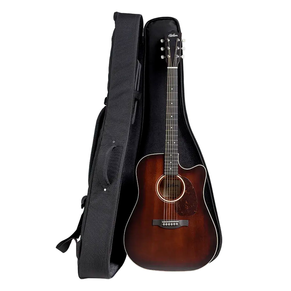 Violão Hertom Stege Dread CE MHB Mahogany Satin Eletroacústico Aço C/ Bag