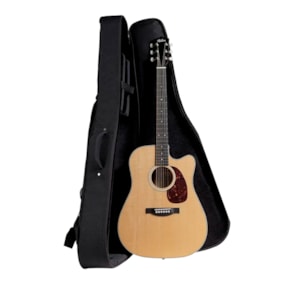 Violão Hertom Stege Dread CE N Natural Eletroacustico Aço C/ Bag