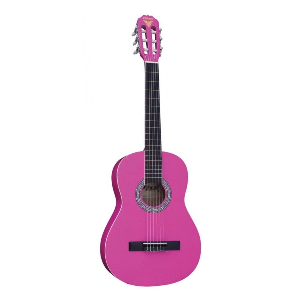Violão Infantil PHX PX34 Rosa c/ Capa
