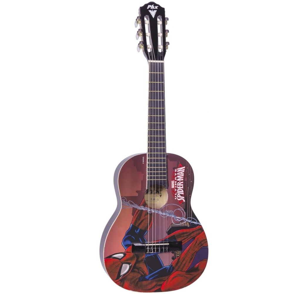 Violão Infantil PHX VIM-S1 Marvel Spider c/ Capa