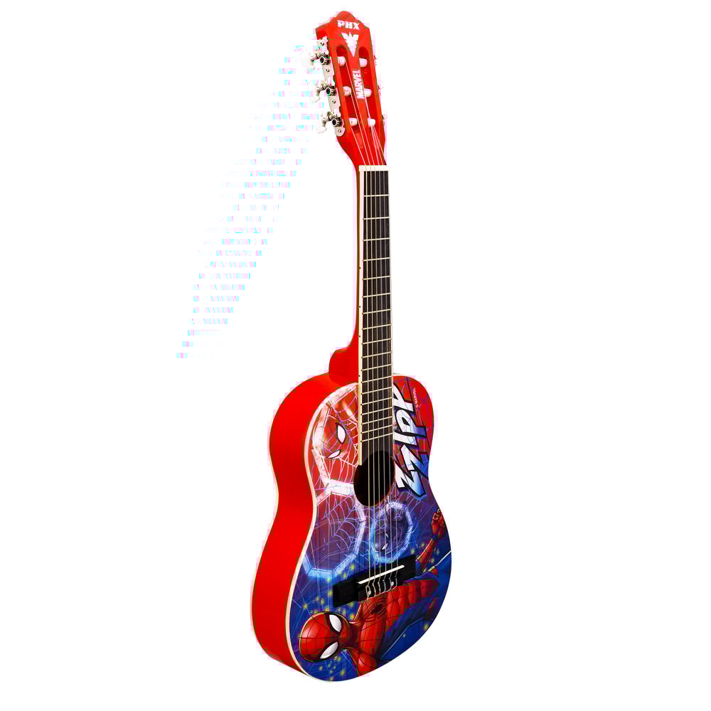 Violão Infantil PHX VIM-S2 Homem Aranha Linha Marvel de Nylon Estampado