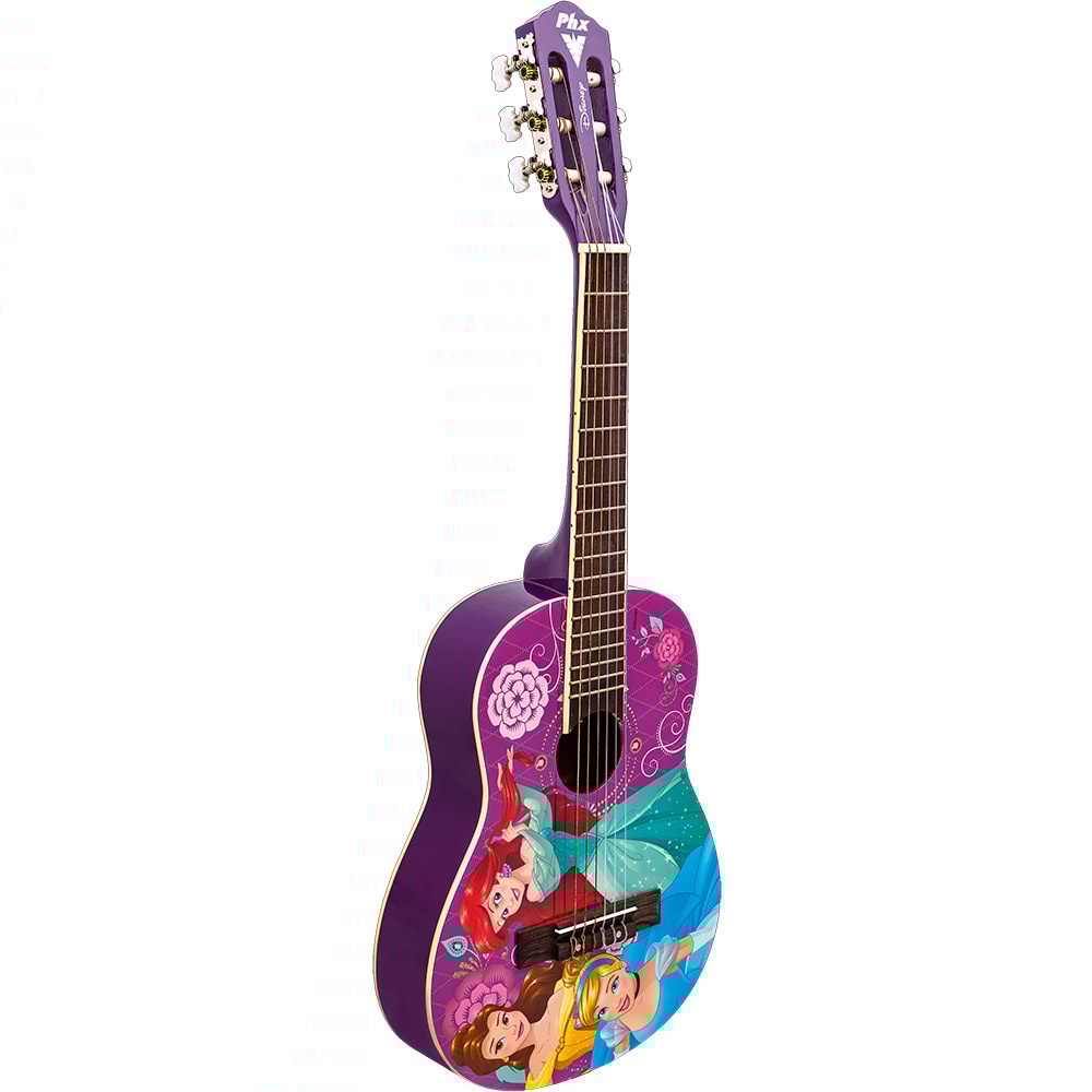Violão Infantil PHX VIP-4 Princesas Linha Disney de Nylon Estampado